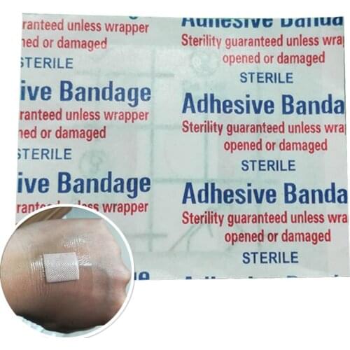 10Pcs/set Hypoallergenic PU Waterproof Adhesive Wound Dressing Band Aid Bandage Tape Large Wound First Aid Kit 3.8*3.8cm