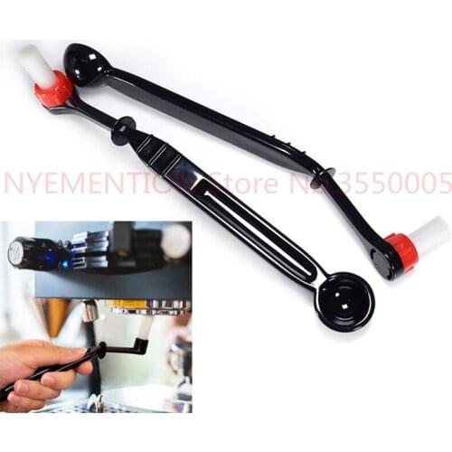 2 In 1 Coffee Machine Brush Nylon Espresso Coffee Grinder Brushes Coffee Spoon Machine Group Head Kitchen Tools 100pcs