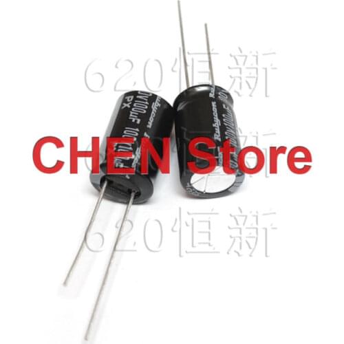20pcs/50pcs Rubycon PX 100UF 100V 10X16mm electrolytic capacitor of Japan 105 degrees 100V100UF 1000-2000 hours 100PX100M