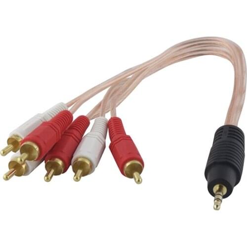 3.5 MM STEREO MALE/6 RCA MALE 5 + 1 CABLE
