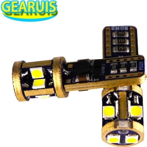 50pcs 12V-18V T10 canbus 10 smd 3030 no error non polar 0.18A 194 W5W 501 Auto Car Parking Light License Plate Light White
