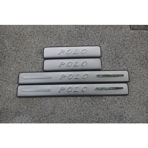 Car Accessories High quality stainless steel Scuff Plate/Door Sill for Volkswagen POLO Car styling 2011-2015 Car covers
