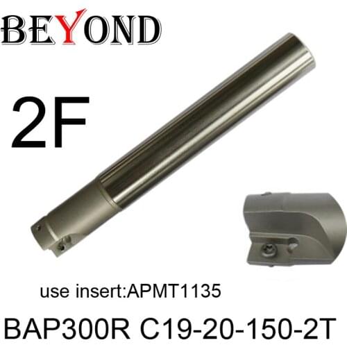 BAP300R C19-20-150-2T,Right angle 90 degree milling cutter arbor Fraise en bout for APMT1135 carbide inserts 2 flute