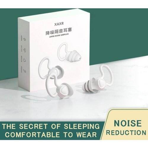 Ear Plugs Noise Reduction Sound Insulation Sleep Protection Anti Canceling Sleeping Reusable Swimming Music Silicone Earplugs