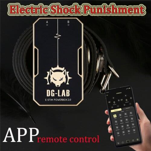 Bluetooth APP Control Electric Shock Torture Tool BDSM Fetish Slave Restraint Punishing Props Adult Games Sex Toys For Woman Men