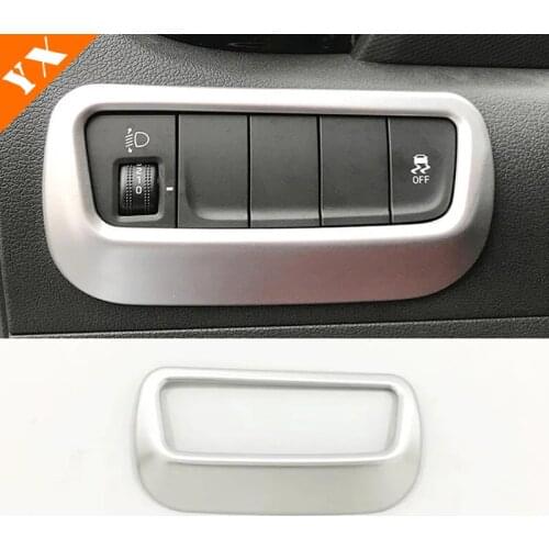 For Hyundai Kona Encino 2017 2018 2019 2020 Car accessories Headlight Lamp Adjustment Switch Control Cover ABS Matte/Carbon Trim