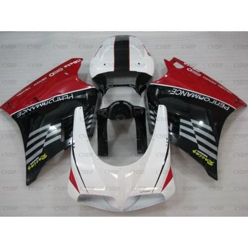 For DUCATI 916 1996 - 2002 Abs Fairing for DUCATI 916 2001 Full Body Kits for DUCATI 916 2002 Black White Red Fairings