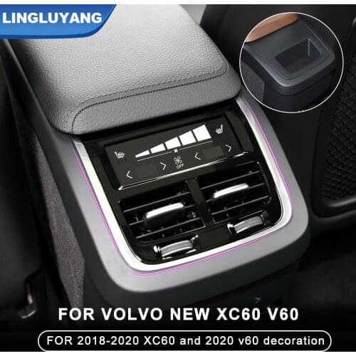 For volvo new s90 2015-2020 xc90 2018-2020 xc60 2020 s60 v60 rear exhaust vent decoration modification can not be powered