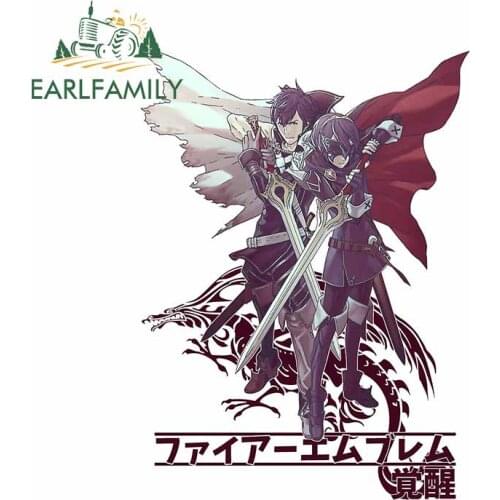 EARLFAMILY 13cm x 9.8cm for Knight Couple Car Stickers Trunk Refrigerator Windshield Decal Occlusion Scratch Cartoon Decoration