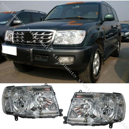 1 Pair Headlights Head Lamp Fit For Toyota Land Cruiser LC100 2006-2007 (FR+FL) Car modification Auto parts