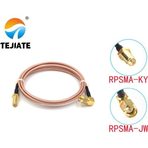 1PCS TEJIATE Adapter Cable RPSMA To RPSMA Type RPSMA-JW Convert RPSMA-KY 8-90CM 1M 1.5M 2M Length Connector RG316 Wire