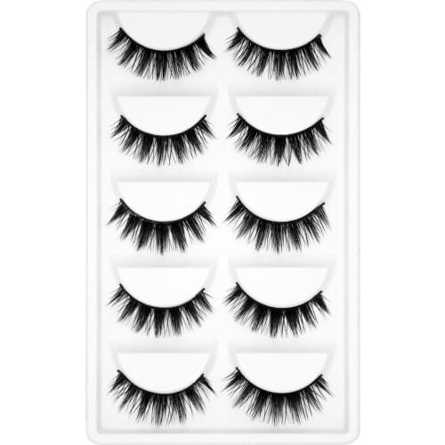 Kimcci 1 box Mink Eyelashes Natural Long 3D Mink Lashes Handmade False Eyelash Full Strip Lash Makeup Fake Faux maquiagem Cilia