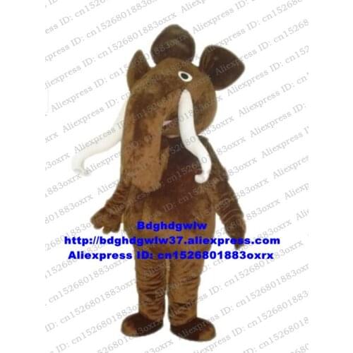 Brown Elephant Elephish Mascot Costume Adult Cartoon Character Outfit Suit Opening Reception Company Kick-off zx2958