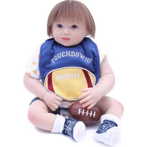 48cm Baby Reborn Dolls Soft Silicon Vinyl Reborn Doll Toys Cute bonecas lifelike for Children Birthday Gift