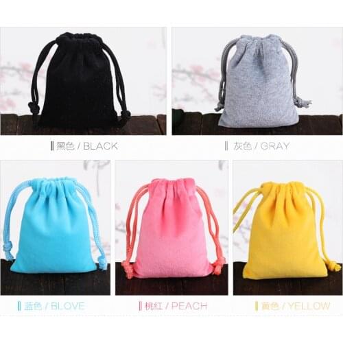 Wholesale 10x15cm 10pcs Reusable Velvet Drawstring Bags Small Packing Pounchs for Jewelry Pendant Earrings Chirstmas Gift Bag