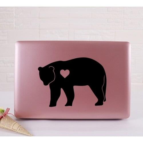 Cute Bear Laptop sticker Vinyl Decal Laptop Skin Sticker For Macbook Hp Mac Book Touchpad Skin decoration
