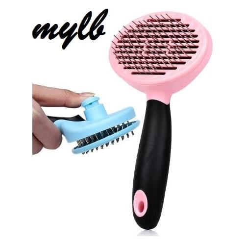 Mylb Dog Cat Comb Shedding Tool Brush Comb Rake Pet Fur Grooming Quick Clean Short Hair