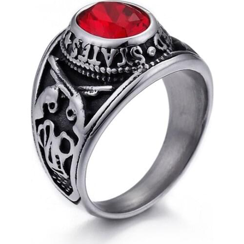 New Micro-zirconium ring titanium mens ring wholesale wind jewelry