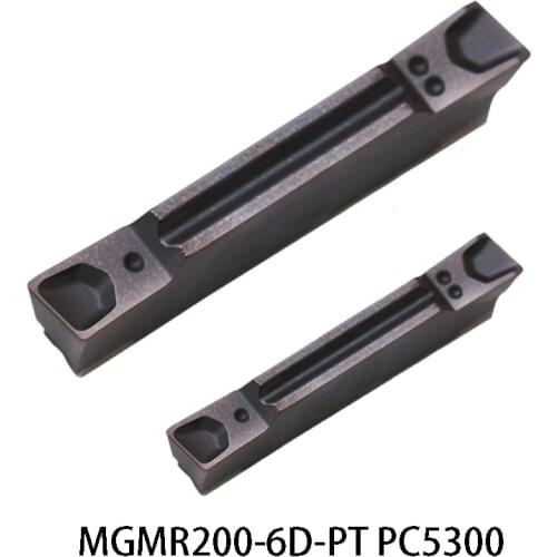 Original Korloy MGMR200-6D-PT PC5300 Two-headed Cnc MGMR200 MGMR 200 Lathe Cutter Parting Off 10pcs Carbide Inserts Lathe Tools