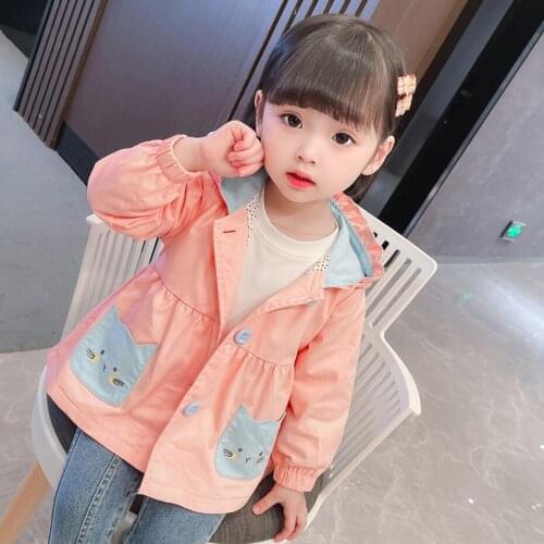 Coat For Girl Heart Pattern Girl Coats Kids Casual Style Kids Coat Outerwear Spring Autumn Winter Kids Clothes