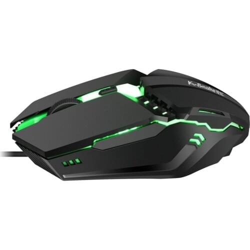 Programmable Wired Gaming Mouse Optical Sensor RGB Lighting Cool Designed for Computer Laptop PC Notebook Comfortable 4 Buttons