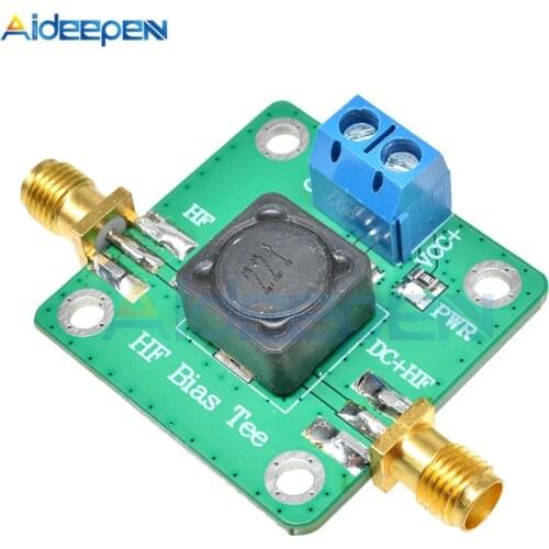 RF Microwave HF DC Bias Tee 50K-60MHz Dc Feeder FOR Short Wave RTL SDR LNA HAM Radio Amplifier Antenna Module