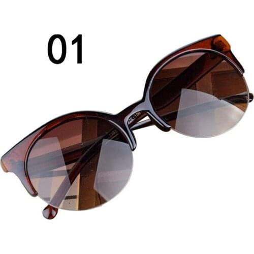 Cat Eye Sunglasses Women Fashion Ladies Vintage Sun Glasses Female Round Circle Sexy Retro Oculos De Sol Feminino UV400 Points