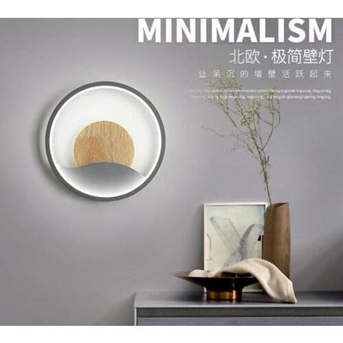 Bedroom Bedside Led Lamp Modern Minimalist Corridor Aisle Background Wall Lamp Nordic Creative Wall Lamp Decorative Lamps