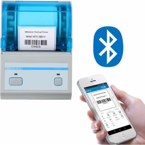 Milestone Thermal Label Printer Bluetooth Barcode Printer Support Android IOS Mini Wireless Bar Code Label Maker