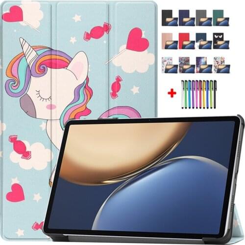 Slim Lightweight Cover For Huawei Honor Pad V7 Pro 2021 Tablet Tri-Fold Funda For Huawei Honor Pad V7 Pro 11 inch BRT-W09 Shell