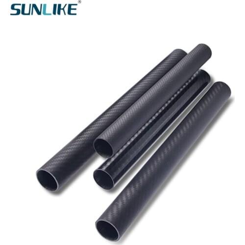 3 PCS Length 330MM Carbon Fiber Tube Pipe 33CM Diameter 30mm 32mm 33mm 34mm 35mm 37mm for RC Model Airplane Drone Accessories