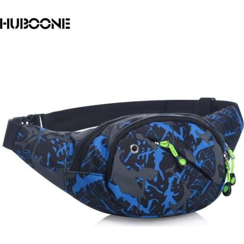 Outdoor Sports Waist Bag Men Women Hip Belt Bag Heuptas Waterproof Oxford Cloth Waist Fanny Pack Men Zip Mobile Phone Pouch