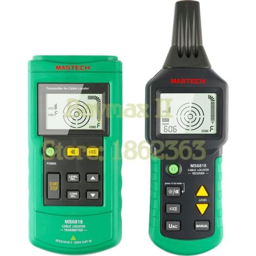 Mastech MS6818 Advanced Wire Tracker Cable Locator for Detecting Cables and Pipelines buried in Wall or Earth