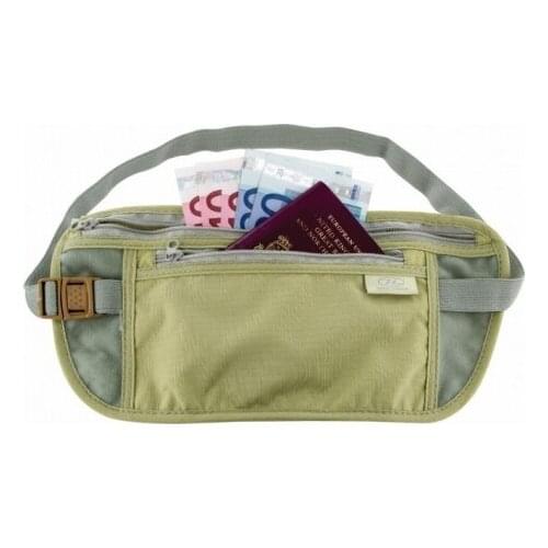 Interior fanny pack document holder