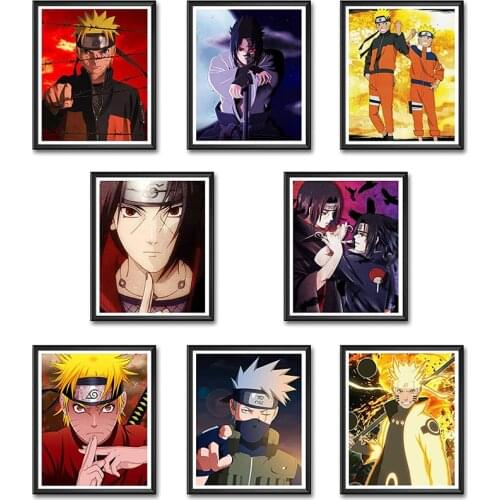 Japanese Anime Canvas Painting Naruto Posters and Prints Print Mural Pictures Boy Room Bedroom Home Wall Decoration Gift Cuadros