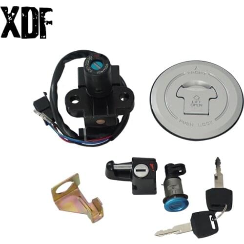 Ignition Switch Lock Fuel Gas Cap Cover Seat Handle Locks Key Set For 2011 2012 2013 Honda CBR250