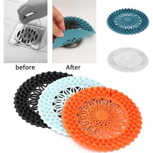 1Pcs Portable Sink Filter Bathtub Supplies Drain Strainer Hair Stopper Kitchen Accessories Bathroom Shower Drain Covers Tools