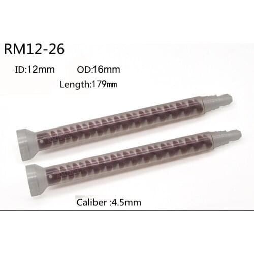 10PCS/lot red core mixing nozzle RM12-26 bell mouth dynamic mixing tube