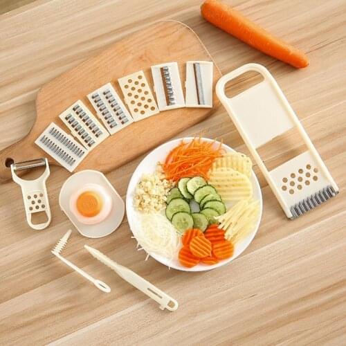 11Pcs Kitchen Manual Vegetable Cutter Potato Onion Garlic Press Onion Grater Kitchen Gadgets Set Kitchen Accessories
