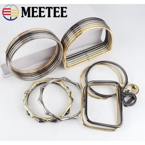 1pair=2pcs Meetee Bags Handle Metal O D Ring Buckles Frame Handbag Purse Shoulder Belt DIY Replacement Leather Craft Accessaries