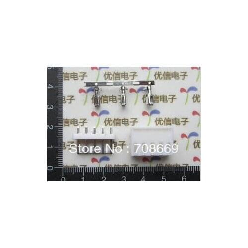 20 Sets VH 3.96mm Connector 5 pins Housing/Base/Pins
