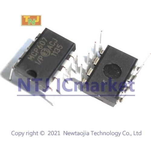 5 PCS MCP607-I/P DIP-8 MCP607 2.5V to 6.0V Micropower CMOS Op Amp IC CHIP