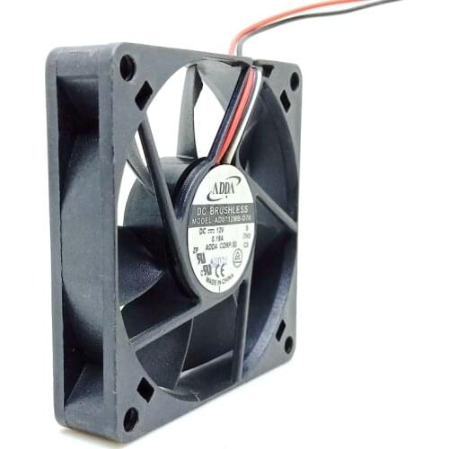 7015 70mm cabinets server cooling fan ad0712mb-d70 12V three wire computer power supply chassis cooling fan 7cm