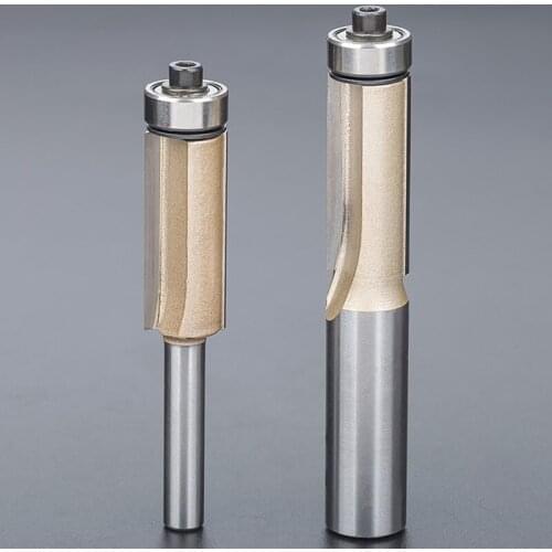 Double Edge Straight Router Bit Double Bearing Trimming Blade Wood Milling Cutter fresa para madeira