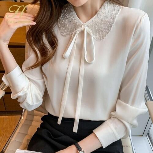 H Han Queen Womens Satin Shirts