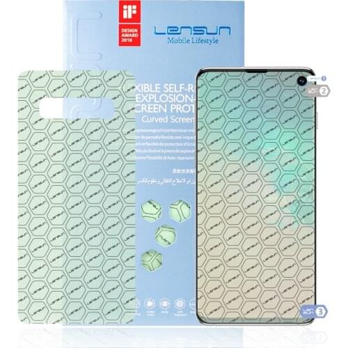 LENSUN 0.15mm Full Screen Front + Back Screen Protector For Samsung Galaxy S10/S10 Plus