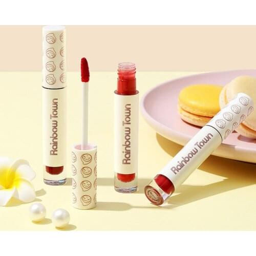 6 Colors Lip Glaze Matte Long Lasting Moisturizing Lip Gloss Glitter Dyed Liquid Lipstick Lip Oil Red Lips Tint Care Makeup