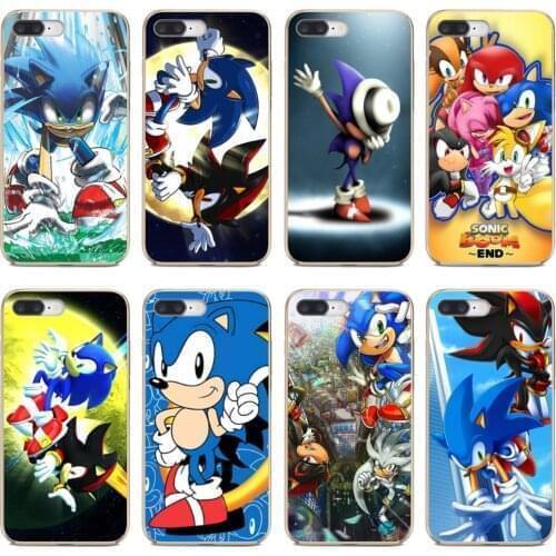 Soft Covers For Samsung Galaxy A12 A31 A41 A51 A71 A20e A21s M30 A10 A30 A40 A50 A60 A70 Silver-Sonic-The-Hedgehog-Shadow-Sega