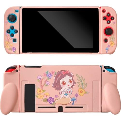 NEW Nintend Switch Case Cartoon Lovely Girls Cover for Joycon Controller Back Grip TPU Shell For Nintendo Switch Accessories