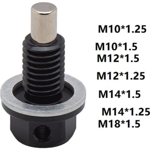 M10*1.25,m10*1.5,M12*1.5, M14*1.5, M18*1.5 M12*1.25 Engine Dress Up Magnetic Oil Drain Plug Package/Oil Sump drain plug